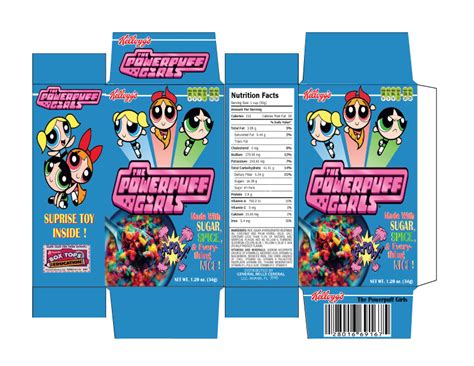 Printable Cereal Box Template